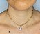 Colar Choker Encanto Reluzente Folheado a Ouro - Imagem 3
