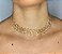 Colar Choker Aurora Dourada Folheado a Ouro - Imagem 3