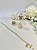 Pulseira Cristal com Cruz e strass - no vidro - Imagem 1