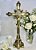 Cruz de mesa em resina dourada (43 cm) - Imagem 1