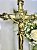 Cruz de mesa em resina dourada (43 cm) - Imagem 2
