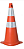 CONE RIGIDO 75CM LR/BR TIPO II REFLETIVO - Imagem 1