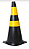 CONE RIGIDO 75CM PT/AM- KTELI - Imagem 1