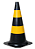 CONE RIGIDO 50CM PT/AM - KTELI - Imagem 1
