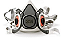 RESPIRADOR SEMI FACIAL 6200 CA 4115 - 3M - Imagem 1