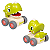Buba Carrinho Dino com Fricção e Apito Verde - Imagem 2