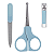 Buba Kit Manicure com Cortador, Lixa e Tesoura - Azul - Imagem 2