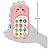 Buba Phone Bilíngue Celular Infantil Unicórnio - Imagem 3