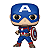 Funko Pop Captain America 1419 Capitão Vingadores Marvel - Imagem 2