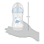 Buba Mamadeira Easy Flow Anticólica Nuvem Azul 270ml - Imagem 2