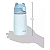 Buba Copo Térmico Infantil Parede Dupla 320ml Ursinho Azul - Imagem 3