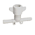 Conector T 3/8" Plástico com Fixador - Imagem 1