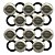KIT - Disco Metálico para Bico de Pulverização - 15mm - B-7 (Três Furos) 10 Unidades - Imagem 1