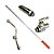 KIT- Esguicho Alumínio MK-80 - 82Cm com Manopla Laranja + Bico MK2 + Registro MK3 + Filtro MK1 - Imagem 1