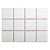 Pastilhas Cerâmicas White 10X10 cm - Caixa C/ 1,95m² - Imagem 1