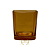 COPO DE VIDRO CITRINO PARA VELAS 200ML (AMBAR) - Imagem 1