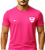 Camiseta Dry-fit ROSA Florecente para Academia Uniforme SKYFIT Unissex - Imagem 1