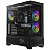 GABINETE GAMER ATX ATLAS M1 PRETO 3 FAN ARGB GAMDIAS - Imagem 1
