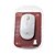 MOUSE S/FIO RECARREGAVEL M-W80WH BRANCO C3T - Imagem 1