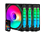 KIT 4X FAN 120MM ENIGMA DARK ARGB CONTROLE E CONTROLADORA LIKETEC - Imagem 1
