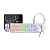 KIT GAMER MOUSEPAD TECL MOUSE HEADSET G593W BRANCO BRX - Imagem 1