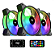 KIT 3x FAN 120MM ARGB SILVERLINE AG-SILVERLINE3X1-BK ACEGEEK - Imagem 1