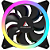 KIT 5x FAN 120MM ARGB + CONTROL GALAXY AG-GALAXY5X1-BK ACEGEEK - Imagem 3