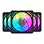 KIT 5x FAN 120MM ARGB DARKFLASH INFINITY 24T INF24T-ARGB-5BK PRETO AIGO - Imagem 1