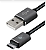 CABO USB-MICRO USB 1,2M PRETO WI404 SMARTOGO - Imagem 1