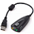 ADAPTADOR USB AUDIO SOM USB 2xP2 FONE E MICROFONE HB-TI30 KNUP - Imagem 4
