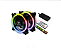 COOLER FAN F7-L600RGB KIT 2FAN + BARRA LED RGB C3T - Imagem 2