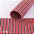 Folha EVA Mini Listra (Dupla face) 40x60cm Vermelho/Preto/Branco - Imagem 1