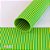 Pacote 5 Folhas EVA Mini Listra (Dupla face) 40x50cm Verde/Amarelo - Imagem 1