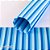 Pacote 5 Folhas EVA Listrado (Dupla face) 40x50cm Celeste/Azul - Imagem 1