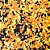 Pacote 5 Folhas EVA Misto (Dupla face) 40x50cm Preto/Laranja/Amarelo - Imagem 2