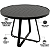 Conjunto de Mesa Ripada 1,00m Moderno com 4 Poltronas Corda Náutica - Imagem 7