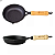 Frigideira Egg Pan Ferro de Fundido Para Ovos com Cabo Madeira - Imagem 1