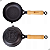 Frigideira Egg Pan Ferro de Fundido Para Ovos com Cabo Madeira - Imagem 5
