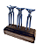 Kit Churrasco Tábua de Cozinha Corte de Carne e Kit Suporte Madeira com 6 Garfinhos Aluminio - Imagem 7