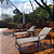 Kit Jogo de Mesa Giratória Aluminio com 6 Cadeiras Espreguiçadeiras Piscina e Guarda Sol - Imagem 7