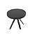 Mesa Mesinha Lateral com Tampo Liso de Alumínio Cor Preto - Imagem 3