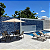 Kit Móveis para Piscina, Jogo de Mesa com Cadeiras Alumínio, Espreguiçadeiras Tela, Mesinha e Guarda Sol - Imagem 2