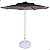 Conjunto de Mesa 80cm Ripada + 4 Poltronas + Ombrelone 2,40m com Base de Piscina e Jardim - Imagem 16