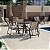 Conjunto de Mesa 80cm Ripada + 4 Poltronas + Ombrelone 2,40m com Base de Piscina e Jardim - Imagem 9