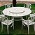 Conjunto de Jardim com Mesa Giratória e 6 Cadeiras Aluminio Fundido Modelo Fênix - Imagem 2