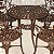 Jogo Conjunto de Mesa para Jardim 4 Cadeiras Alumínio Modelo Malbec Cor Marrom - Imagem 5