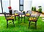 Conjunto de Jardim 4 Poltronas Viena 1 Mesa Alumínio Fundido Piscina - Várias Cores - Imagem 11