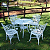 Conjunto de Mesa para Jardim e 4 Cadeiras Modelo Primavera - Imagem 2