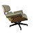 Poltrona Lounge Charles Eames Com Puff Base de Alumínio - Imagem 7
