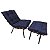 Cadeira Decorativa Costela Com Puff - Imagem 5